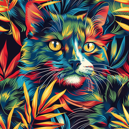 Psychedelic Whiskers Pattern 10 Minky Fabric