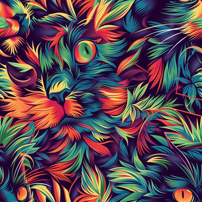 Psychedelic Whiskers Pattern 4 Minky Fabric