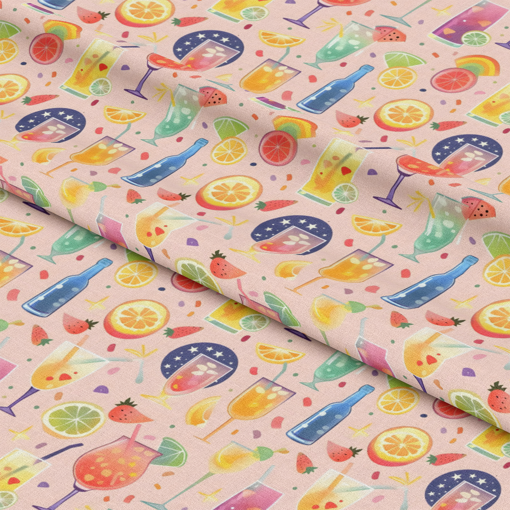 Summer Cocktails Pattern 13 Quilting Cotton Fabric