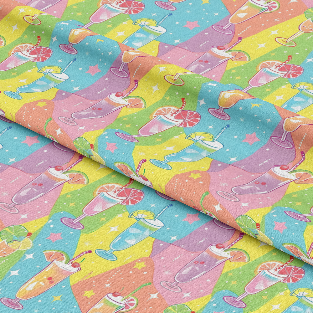 Summer Cocktails Pattern 16 Quilting Cotton Fabric