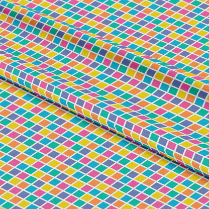 Summer Rainbow Pattern 10 Quilting Cotton Fabric
