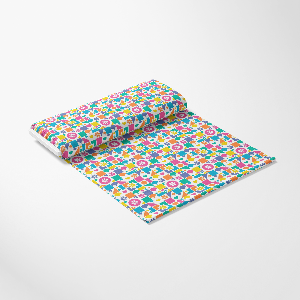 Summer Rainbow Pattern 19 Quilting Cotton Fabric