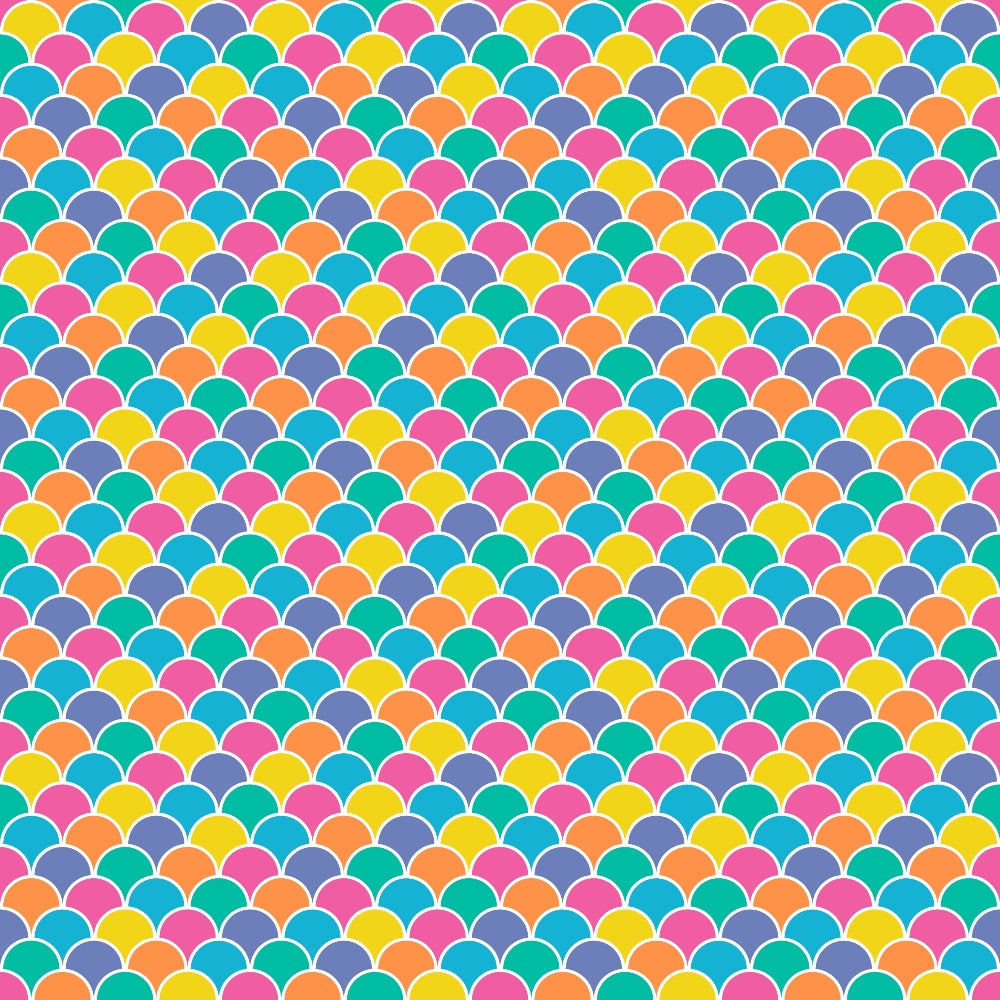 Summer Rainbow Pattern 2 Quilting Cotton Fabric