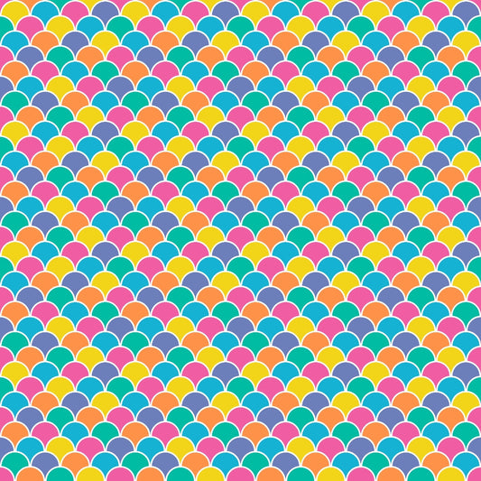Summer Rainbow Pattern 2 Quilting Cotton Fabric