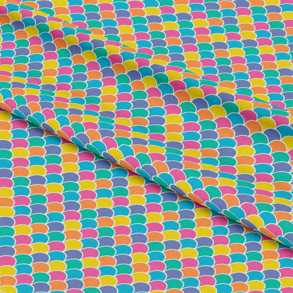 Summer Rainbow Pattern 2 Quilting Cotton Fabric