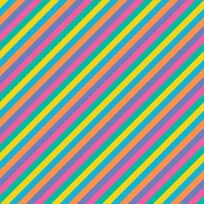 Summer Rainbow Pattern 6 Quilting Cotton Fabric