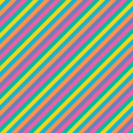 Summer Rainbow Pattern 6 Quilting Cotton Fabric