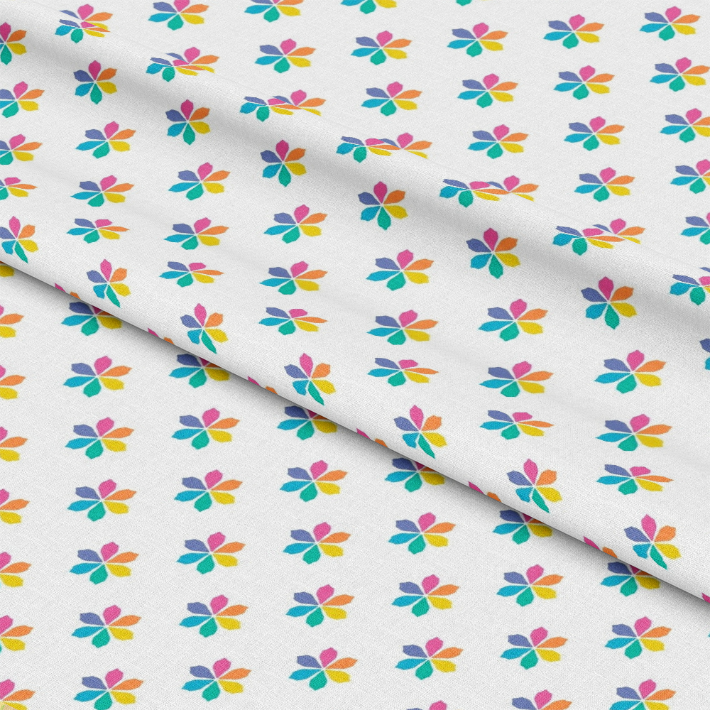Summer Rainbow Pattern 8 Quilting Cotton Fabric