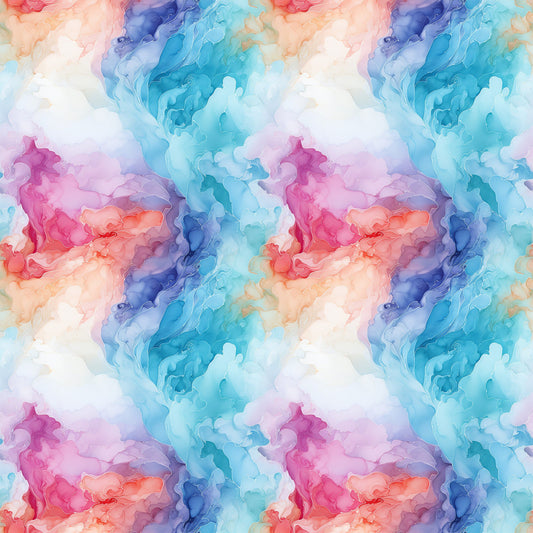 Summer Colored Marble Pattern 1 Quilting Cotton Fabric