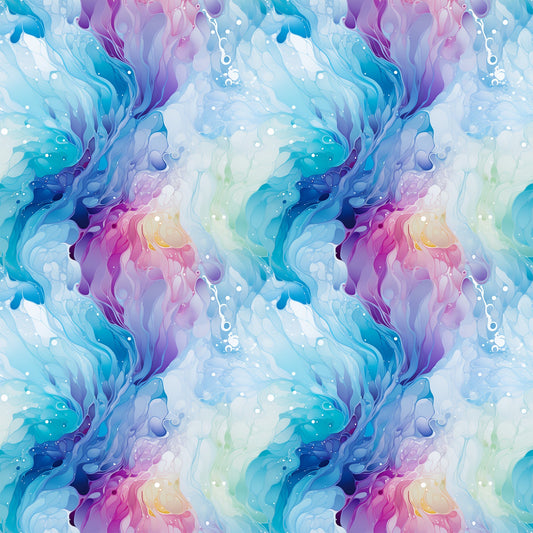 Summer Colored Marble Pattern 10 Quilting Cotton Fabric