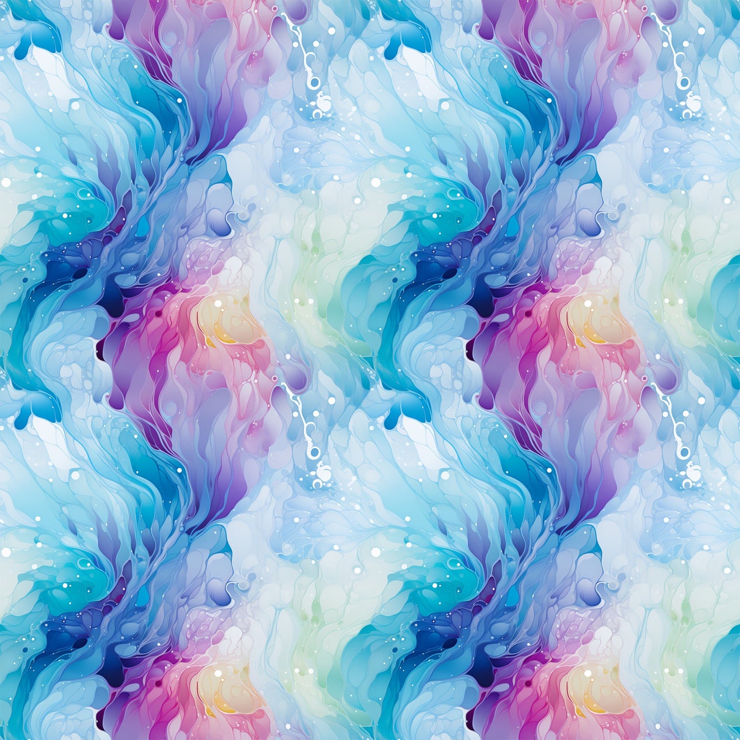 Summer Colored Marble Pattern 10 Quilting Cotton Fabric