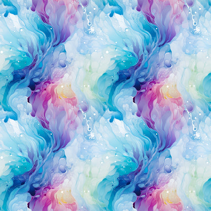 Summer Colored Marble Pattern 10 Quilting Cotton Fabric