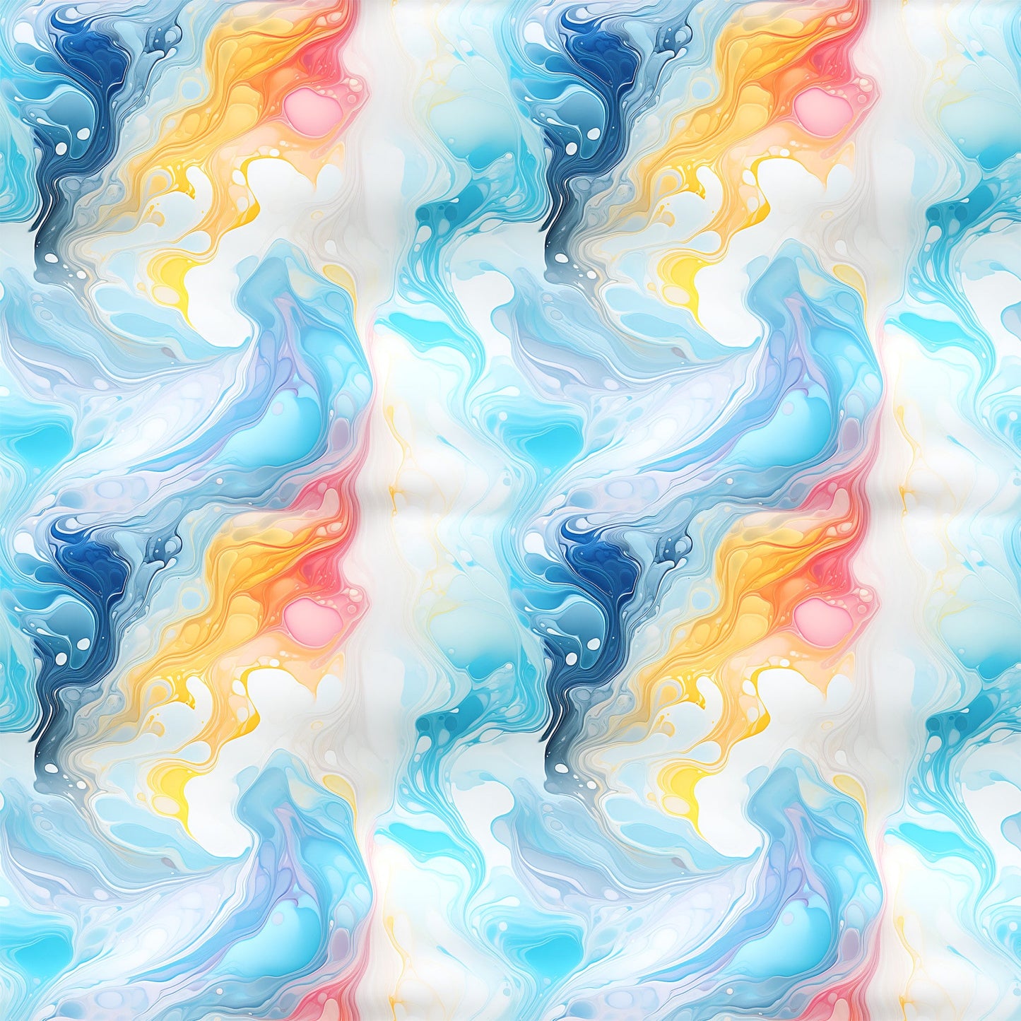 Summer Colored Marble Pattern 11 Quilting Cotton Fabric