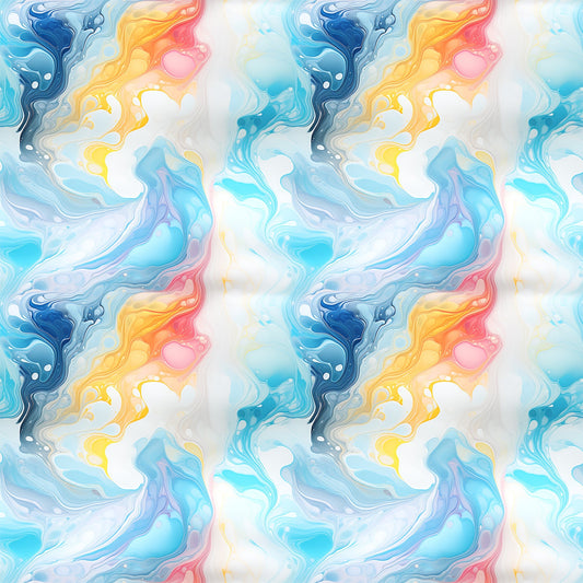 Summer Colored Marble Pattern 11 Quilting Cotton Fabric