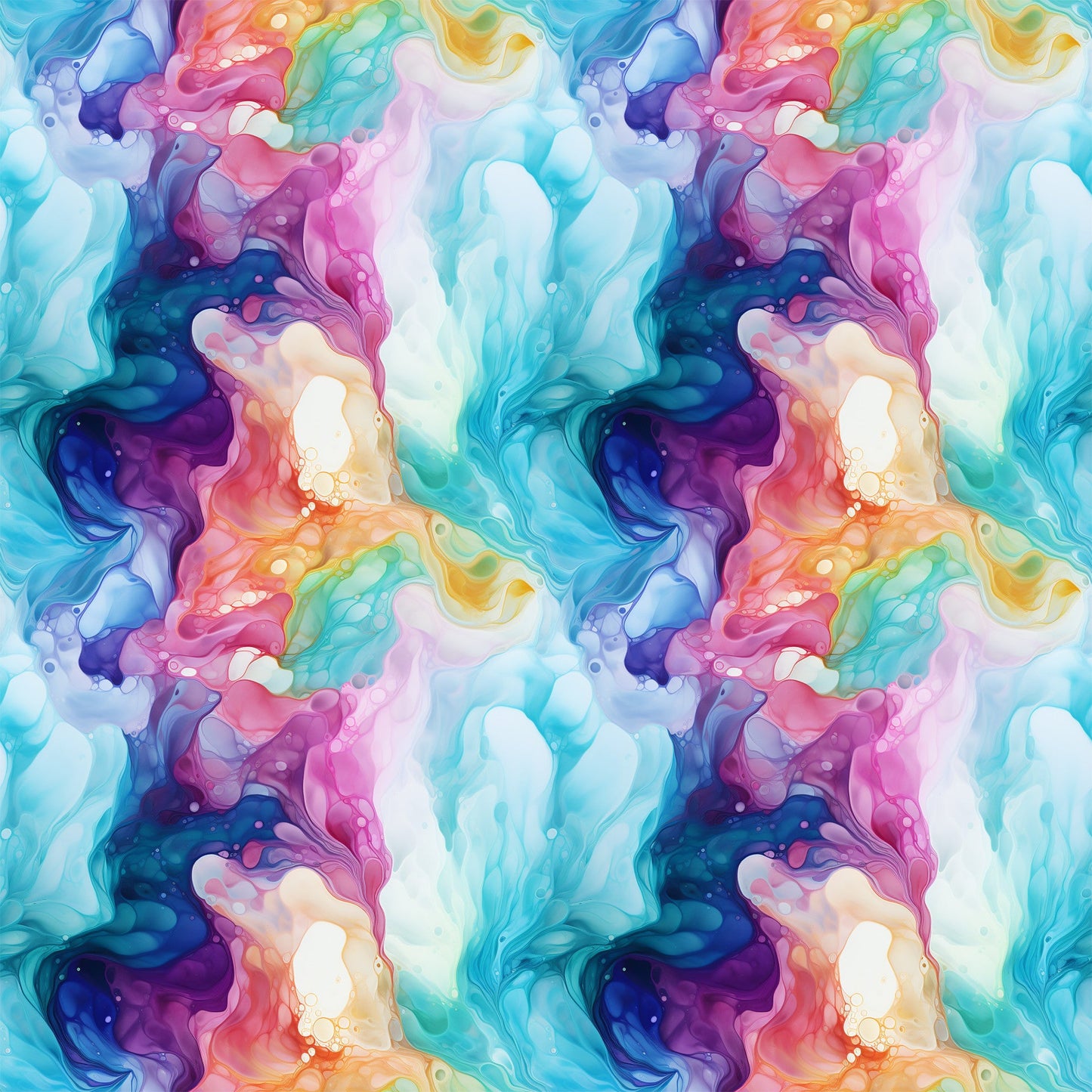 Summer Colored Marble Pattern 12 Quilting Cotton Fabric
