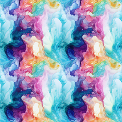 Summer Colored Marble Pattern 12 Quilting Cotton Fabric
