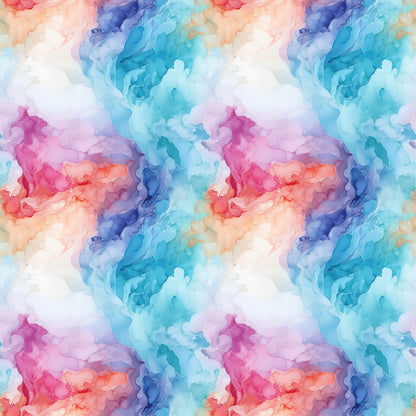 Summer Colored Marble Pattern 1 Quilting Cotton Fabric