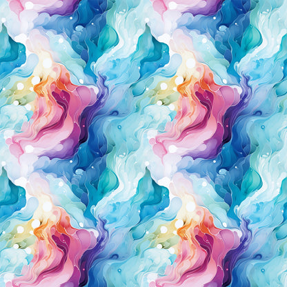 Summer Colored Marble Pattern 2 Quilting Cotton Fabric