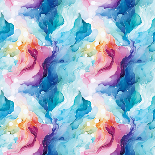 Summer Colored Marble Pattern 2 Quilting Cotton Fabric