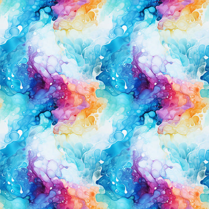 Summer Colored Marble Pattern 4 Quilting Cotton Fabric