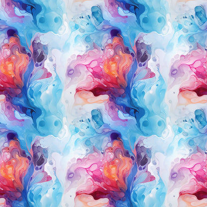 Summer Colored Marble Pattern 5 Quilting Cotton Fabric