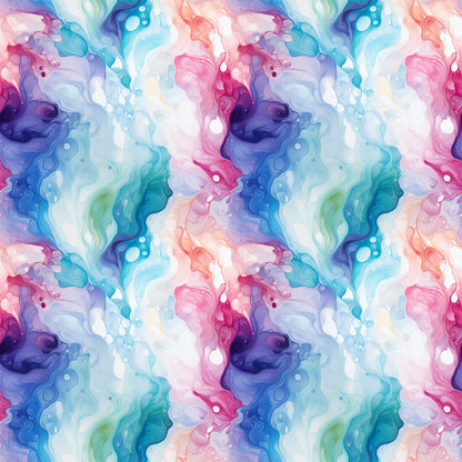 Summer Colored Marble Pattern 6 Quilting Cotton Fabric