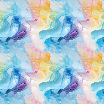 Summer Colored Marble Pattern 8 Quilting Cotton Fabric
