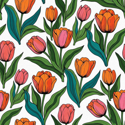 Summer Floral Pattern 10 Quilting Cotton Fabric
