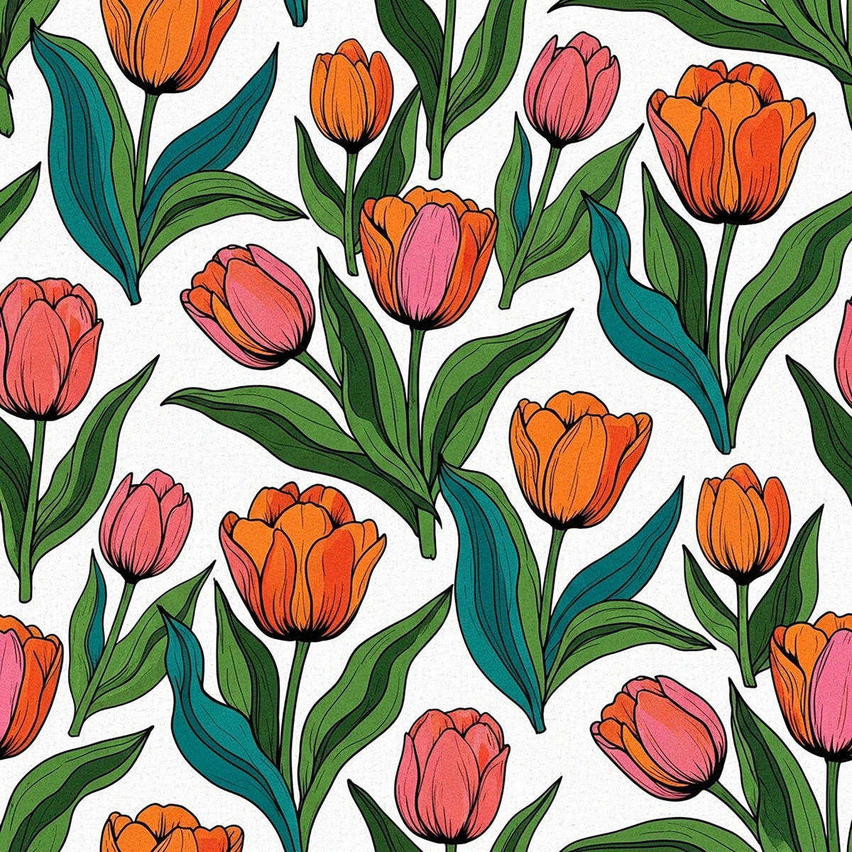 Mod Petal Pop Pattern 10 Minky Fabric