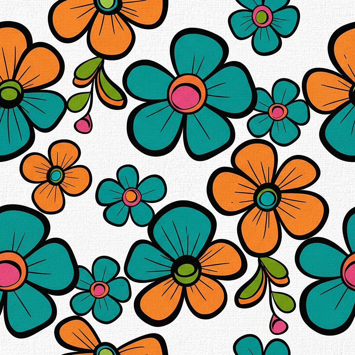 Mod Petal Pop Pattern 13 Minky Fabric
