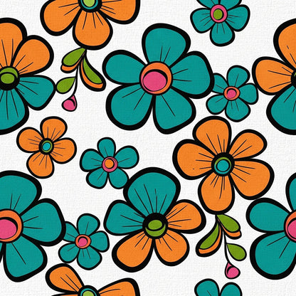 Mod Petal Pop Pattern 13 Minky Fabric