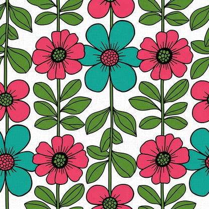 Summer Floral Pattern 14 Quilting Cotton Fabric