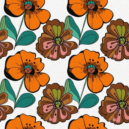 Mod Petal Pop Pattern 15 Minky Fabric