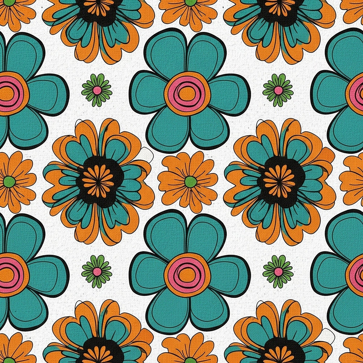 Mod Petal Pop Pattern 19 Minky Fabric
