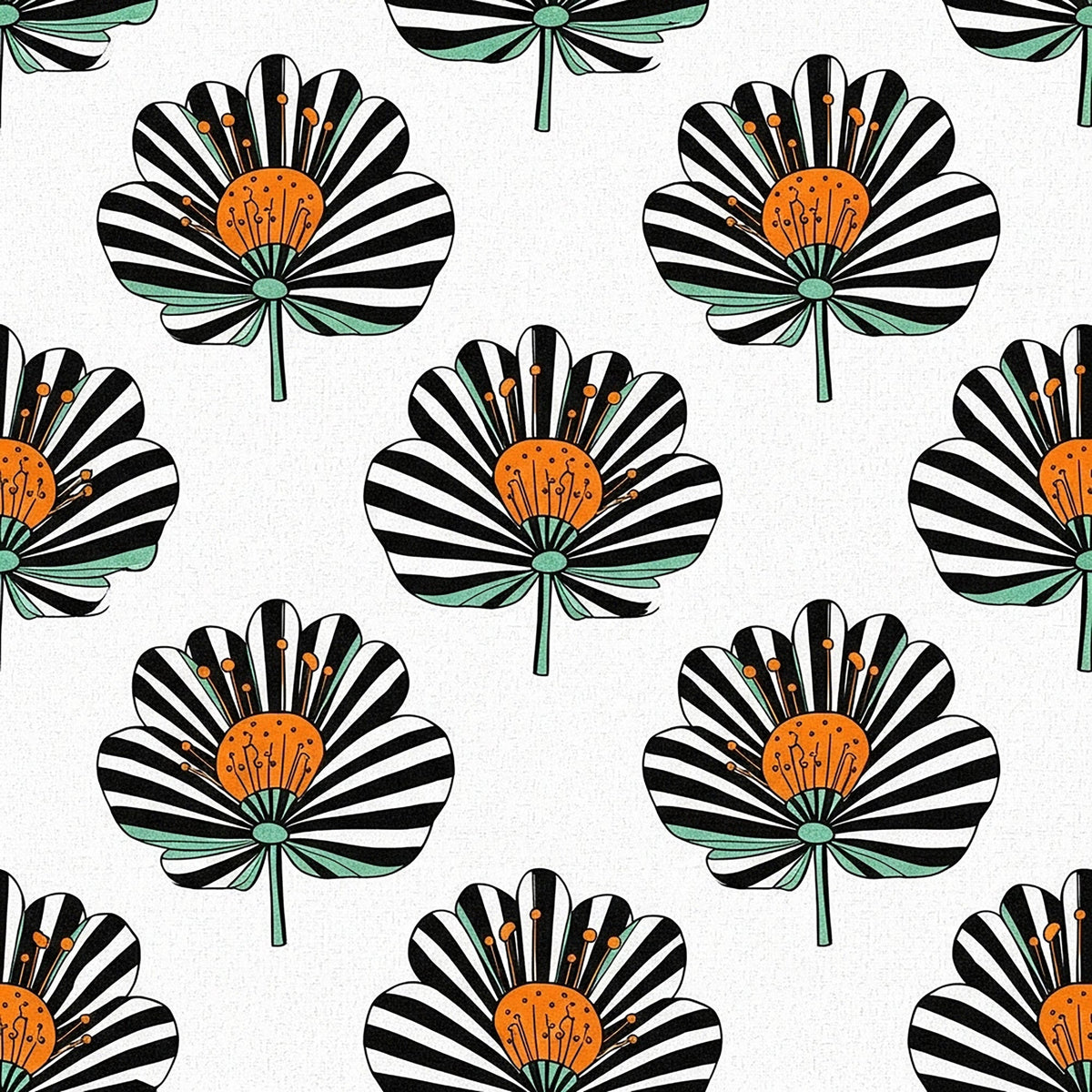 Mod Petal Pop Pattern 24 Minky Fabric