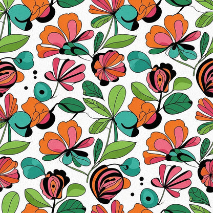 Mod Petal Pop Pattern 27 Minky Fabric