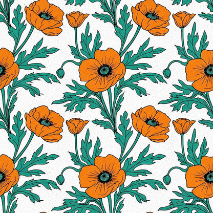 Summer Floral Pattern 8 Quilting Cotton Fabric