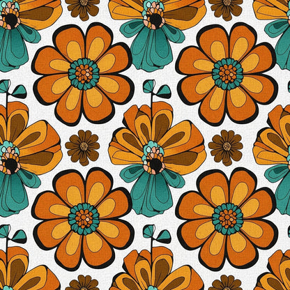Summer Floral Pattern 9 Quilting Cotton Fabric