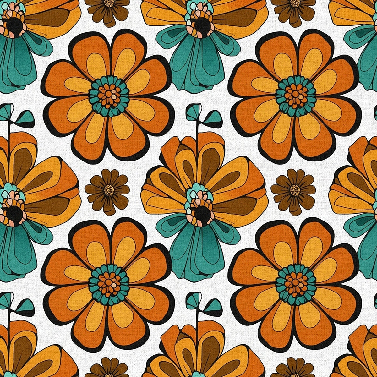 Mod Petal Pop Pattern 9 Minky Fabric