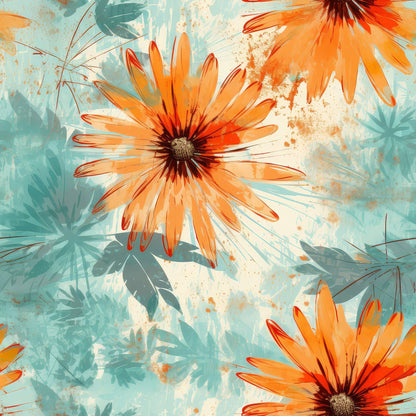 Sunwashed Daisies Pattern 11 Minky Fabric