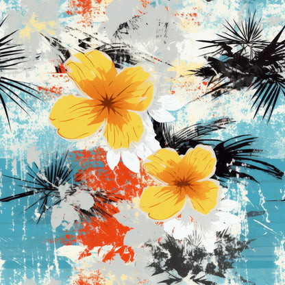 Sunwashed Daisies Pattern 4 Minky Fabric
