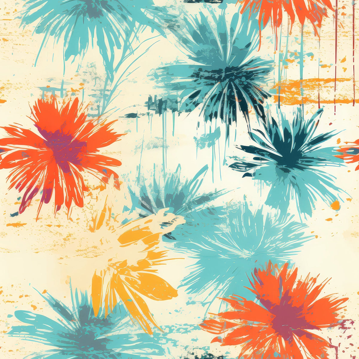 Sunwashed Daisies Pattern 7 Minky Fabric
