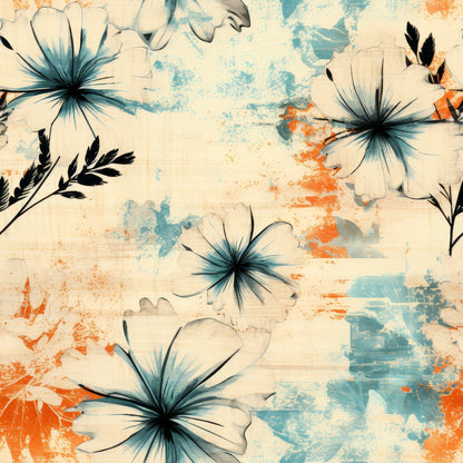 Sunwashed Daisies Pattern 9 Minky Fabric