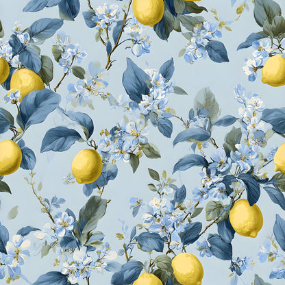 Sicilian Citrus Grove Pattern 6 Minky Fabric