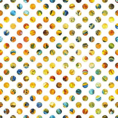 Golden Paisley Garden Pattern 14 Minky Fabric