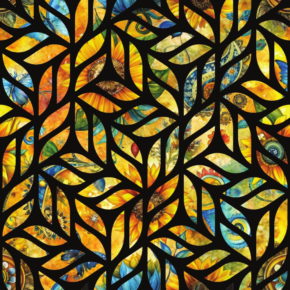 Golden Paisley Garden Pattern 21 Minky Fabric