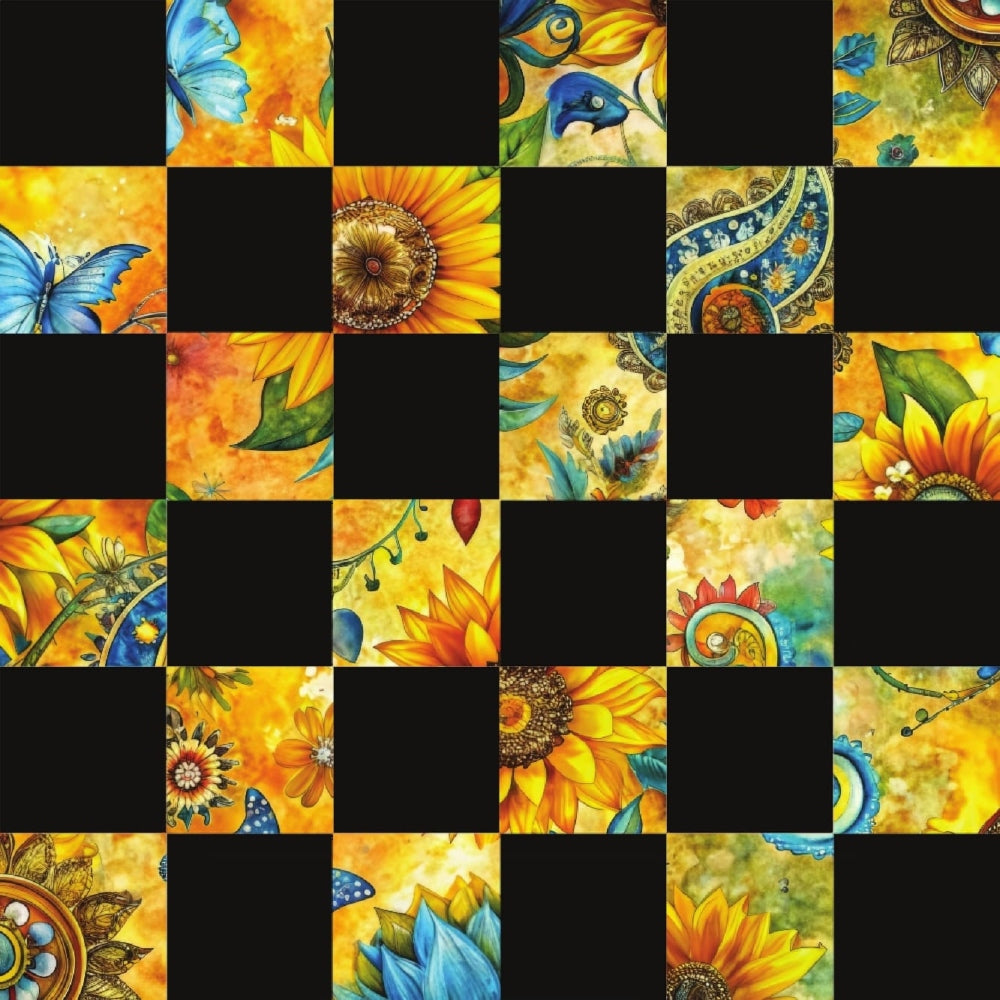 Golden Paisley Garden Pattern 23 Minky Fabric