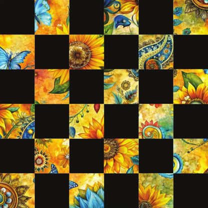 Golden Paisley Garden Pattern 23 Minky Fabric