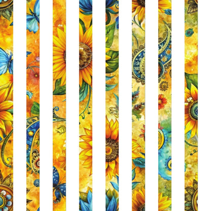 Golden Paisley Garden Pattern 28 Minky Fabric