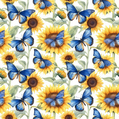 Golden Flutter Fields Pattern 20 Minky Fabric